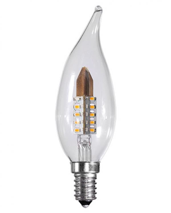 flame tip clear LED bulb danor